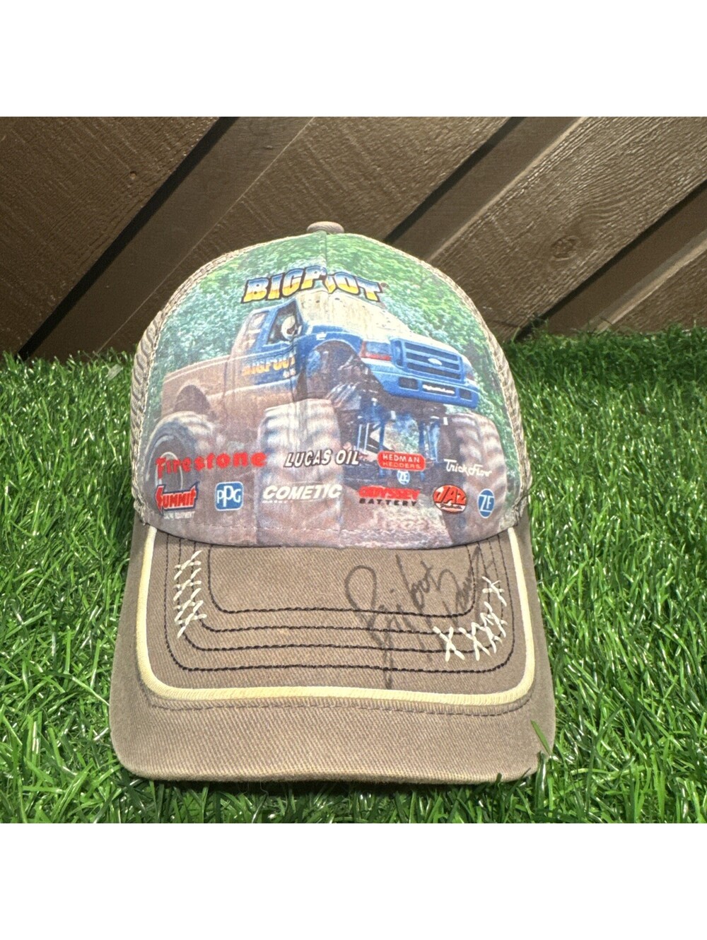 Vintage 2018 Bigfoot Monster Truck Signed Hat Youth Design Dynamix ICM Tour Cap